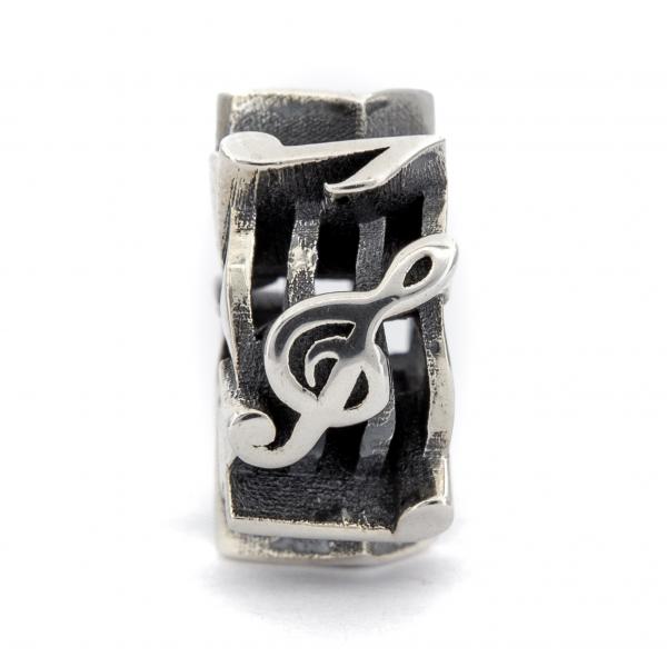 Music Spacer - Elfbeads Silver